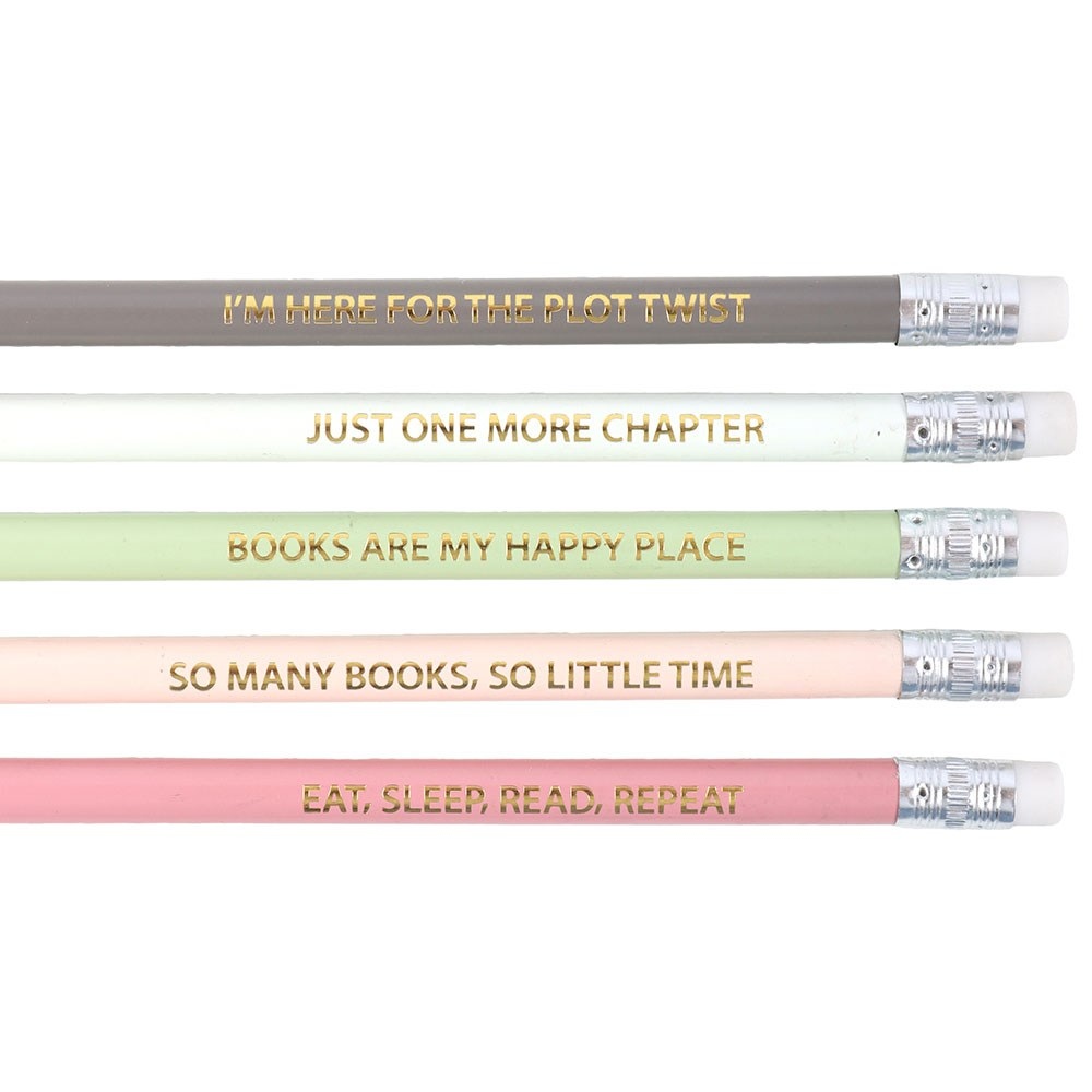 Something Different - Pack of 5 Literature Inspired Potlood - Multicolours